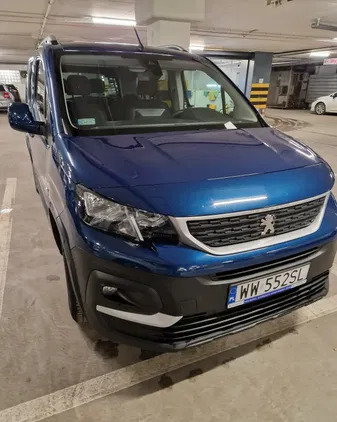 samochody osobowe Peugeot Rifter cena 77490 przebieg: 61000, rok produkcji 2020 z Warszawa